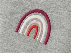 Name It sweatshirt grey melange med regnbue